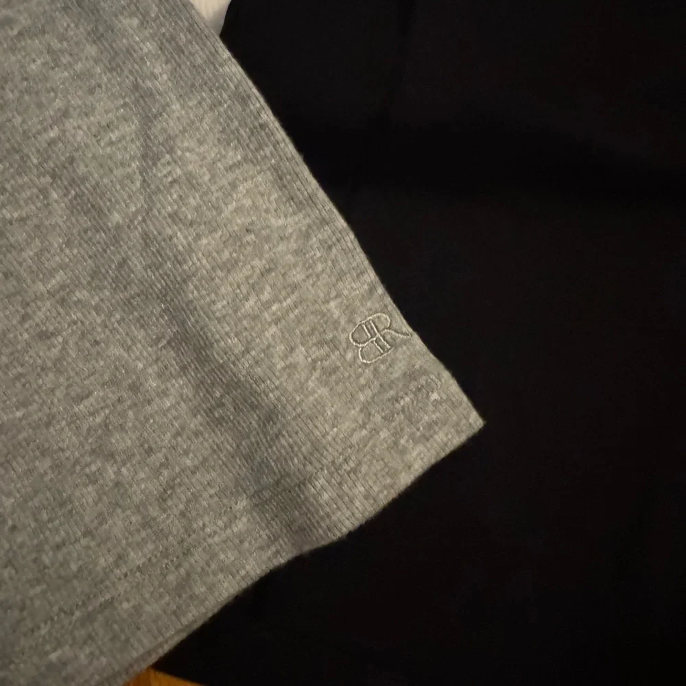 Set of 3 Banana Republic Classic Ribbed Tees - Black, Gray, and White - Picture 5 of 7